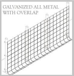 Fence Kit O48g (7 x 100 All Metal 1.0 Grid) SILVER Fence Kit O48g (7 x 100 All Metal 1.0 Grid) silver